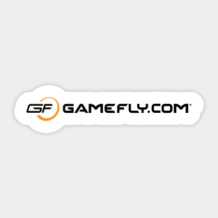 GF Retro Horizontal Logo Black Sticker